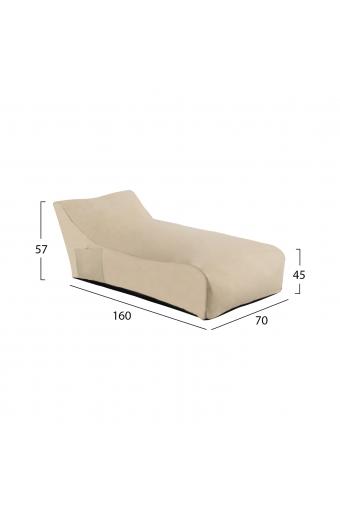 ΠΟΥΦ ALOK HM5806.01 ΜΠΕΖ ΜΕ UV PROTECTION 70x160x45-57Y εκ.