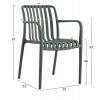ΠΟΛΥΘΡΟΝΑ ΠΟΛΥΠΡΟΠΥΛΕΝΙΟΥ DARK OLIVE HM5940.07 45,5x56,5x80,5Υ εκ.