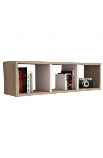 ΡΑΦΙΕΡΑ ΤΟΙΧΟΥ ΜΕΛΑΜΙΝΗΣ SONAMA & ΛΕΥΚΟ HM9228.12 90x22x25,6Υ εκ.
