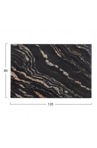 ΕΠΙΦΑΝΕΙΑ ΤΡΑΠΕΖΙΟΥ WERZALIT 120Χ80Χ3.5εκ. BLACK GOLD MARBLE HM5630.15