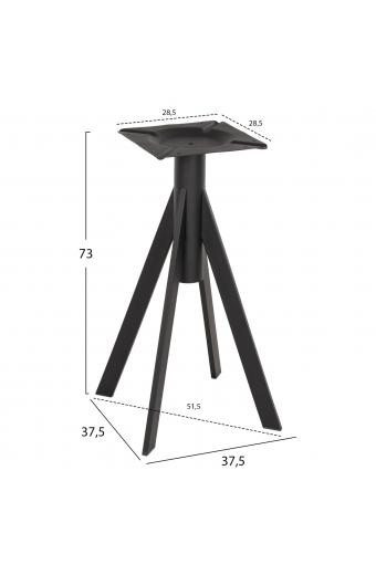ΒΑΣΗ ΤΡΑΠΕΖΙΟΥ ΜΑΥΡΗ ΜΕΤΑΛΛΙΚΗ ΗΜ5918 37,5x37,5x73Y εκ.