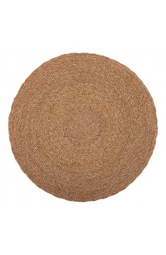 ΧΑΛΙ ΣΤΡΟΓΓΥΛΟ CRATER HM7847 MENDONG GRASS ΣΕ ΦΥΣΙΚΟ ΧΡΩΜΑ Φ100 εκ.