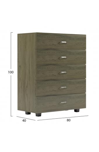 ΣΥΡΤΑΡΙΕΡΑ ΜΕΛΑΜΙΝΗΣ THORG ME 5 ΣΥΡΤΑΡΙΑ DARK OLIVE HM8995.05 80Χ40Χ100Y εκ.