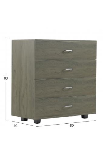 ΣΥΡΤΑΡΙΕΡΑ ΜΕΛΑΜΙΝΗΣ THORG ME 4 ΣΥΡΤΑΡΙΑ DARK OLIVE HM8996.05 80x40x83Υεκ.