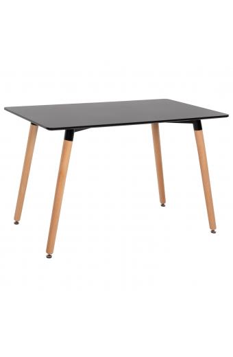 ΤΡΑΠΕΖΙ MINIMAL HM8581.02 ΜΑΥΡΟ MDF-ΠΟΔΙΑ ΟΞΙΑ ΣΕ ΦΥΣΙΚΟ ΧΡΩΜΑ- 120Χ60X74Υεκ.