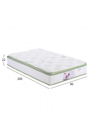 ΣΤΡΩΜΑ CONTINUOUS SPRING ΜΕ ΑΝΩΣΤΡΩΜΑ ALOE VERA 90X200 HM372.20 ΜΟΝΗΣ ΟΨΗΣ