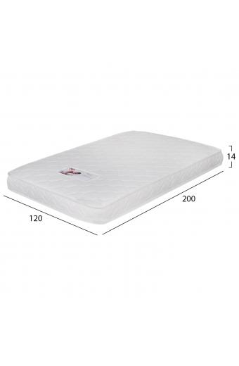 ΣΤΡΩΜΑ ΜΕ FOAM ΧΩΡΙΣ ΕΛΑΤΗΡΙΑ JORDY 120X200x15Y-- HM374.08  (ROLL PACKING) ΛΕΥΚΟ