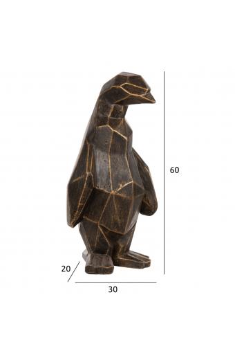 ΔΙΑΚΟΣΜΗΤΙΚΟ ΔΑΠΕΔΟΥ PENGUIN HM7913 GRC ΣΕ ΜΑΥΡΗ ΠΑΤΙΝΑ ΜΕ ΧΡΥΣΕΣ ΛΕΠΤΟΜΕΡΕΙΕΣ 30x20x60Υεκ.