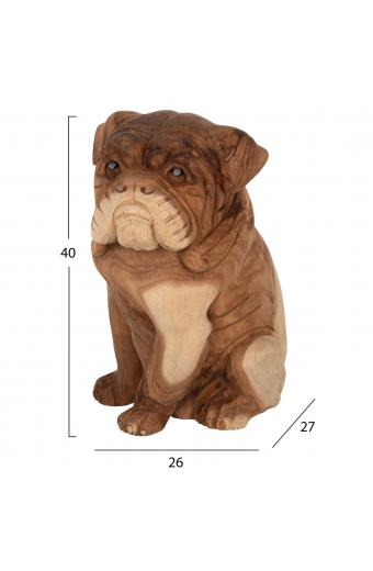 ΔΙΑΚΟΣΜΗΤΙΚΟ ΔΑΠΕΔΟΥ DOZER BULLDOG ΞΥΛO SUAR ΣΕ ΦΥΣΙΚΟ ΧΡΩΜΑ HM7924 26x27x40Y εκ.