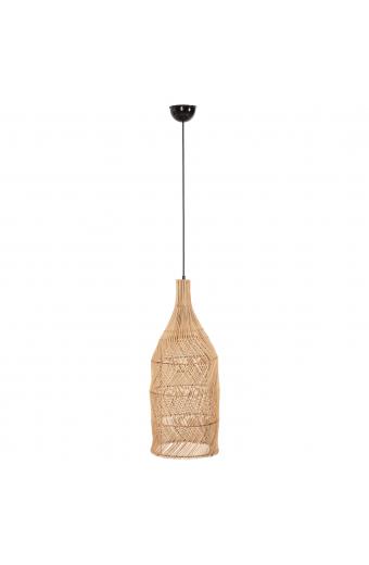 ΦΩΤΙΣΤΙΚΟ ΟΡΟΦΗΣ THEON HM7888 ΚΡΕΜΑΣΤΟ ΑΠΟ RATTAN ΣΕ ΦΥΣΙΚΟ ΧΡΩΜΑ Φ22x148Υ εκ.