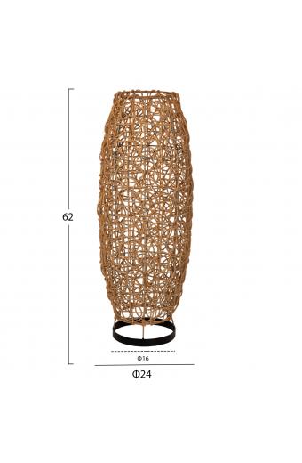 ΦΩΤΙΣΤΙΚΟ ΔΑΠΕΔΟΥ HM7877 RATTAN ΣΕ ΦΥΣΙΚΟ ΧΡΩΜΑ Φ24x62Yεκ.
