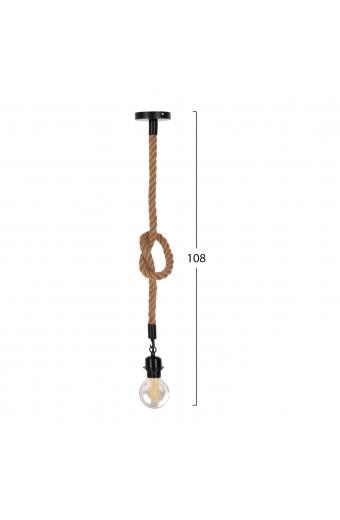 ΦΩΤΙΣΤΙΚΟ ΟΡΟΦΗΣ HM4042 ΣΧΟΙΝΙ 1m ΜΗΚΟΣ ΠΑΧΟΥΣ 1.6cm ΝΤΟΥΙ ΡΟΔΕΛΑΣ Ε27