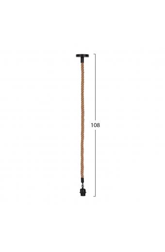 ΦΩΤΙΣΤΙΚΟ ΟΡΟΦΗΣ HM4043 ΣΧΟΙΝΙ 1m ΜΗΚΟΣ ΠΑΧΟΥΣ 2cm ΝΤΟΥΙ ΡΟΔΕΛΑΣ Ε27