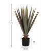 ΔΙΑΚΟΣΜΗΤΙΚΟ ΣΥΝΘΕΤΙΚΟ ΦΥΤΟ HM7985 SISAL AGAVE ΣΕ ΓΛΑΣΤΡΑ  Φ13,5x13-76Υεκ.