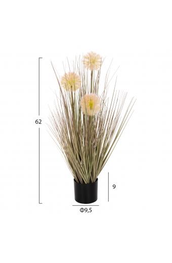 ΔΙΑΚΟΣΜΗΤΙΚΟ ΣΥΝΘΕΤΙΚΟ ΦΥΤΟ HM4016 DANDELION/GRASS ΣΕ ΓΛΑΣΤΡΑ Φ9,5x9-62Υεκ.