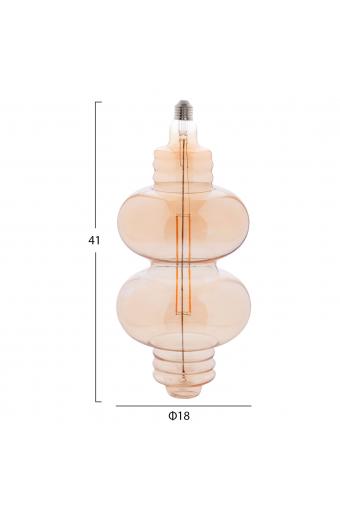 ΛΑΜΠΤΗΡΑΣ LED FILAMENT 8W E27 3000K GOLD COLOR DIMMABLE HM4053.02