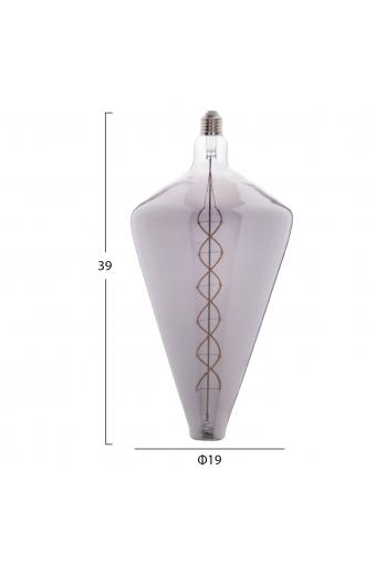 ΛΑΜΠΤΗΡΑΣ LED FILAMENT 8W E27 3000K SMOKE COLOR DIMMABLE  HM4054.03