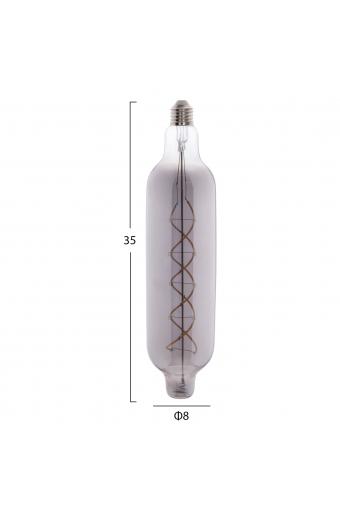 ΛΑΜΠΤΗΡΑΣ JHD-NW7775 LED FILAMENT 8W E27 3000K SMOKE COLOR DIMMABLE  HM4055.03