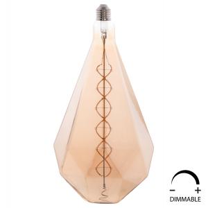 ΛΑΜΠΤΗΡΑΣ LED FILAMENT 8W E27 3000K GOLD COLOR DIMMABLE HM4057