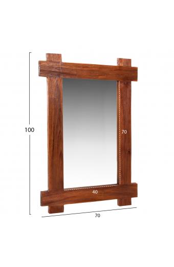 ΚΑΘΡΕΠΤΗΣ ΤΟΙΧΟΥ HM4303 ΑΝΑΚΥΚΛΩΜΕΝΟ TEAK ΣΕ ΦΥΣΙΚΟ 70x100Υεκ.