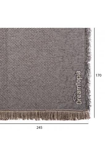 ΡΙΧΤΑΡΙ ME ΚΡΟΣΙΑ DREAMTOPIA HM12162.06 ΣΕ ΓΚΡΙ ΧΡΩΜΑ 245X170εκ.