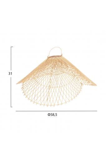 ΦΩΤΙΣΤΙΚΟ ΟΡΟΦΗΣ ΚΡΕΜΑΣΤΟ HM7878.02 RATTAN ΣΕ ΦΥΣΙΚΟ ΧΡΩΜΑ Φ58,5x31Yεκ