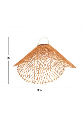 ΦΩΤΙΣΤΙΚΟ ΟΡΟΦΗΣ ΚΡΕΜΑΣΤΟ HM7880.02 RATTAN ΣΕ ΜΠΕΖ ΤΗΣ ΑΜΜΟΥ ΧΡΩΜΑ Φ97x46Υεκ
