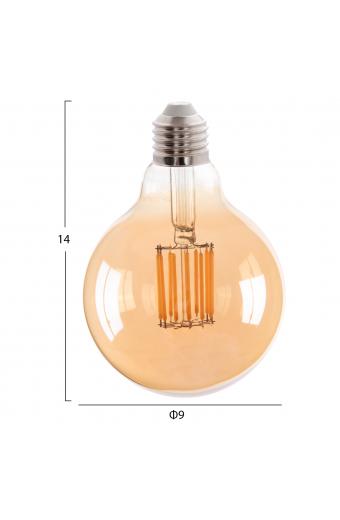 ΛΑΜΠΤΗΡΑΣ GLOBO LED FILAMENT 12W E27 3000K ΧΡΥΣΟ HM4049.02