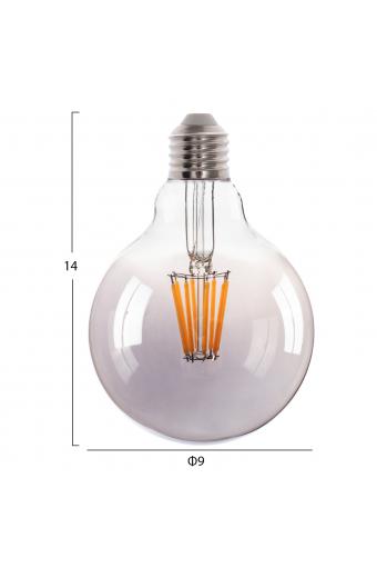 ΛΑΜΠΤΗΡΑΣ GLOBO LED FILAMENT 8W E27 3000K ΦΙΜΕ DIMMABLE HM4050.03