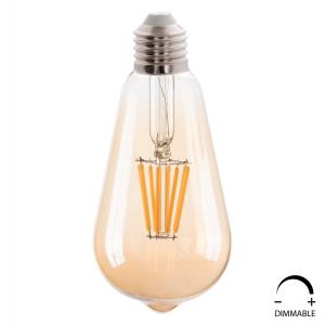 ΛΑΜΠΤΗΡΑΣ HM4188.02 LED FILAMENT 8W E27 DIMMABLE 3000K GOLD