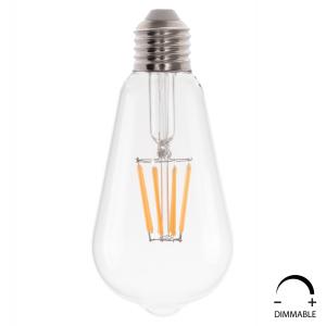 ΛΑΜΠΤΗΡΑΣ HM4188.01 LED FILAMENT 8W E27 DIMMABLE 3000K ΔΙΑΦΑΝΟΣ