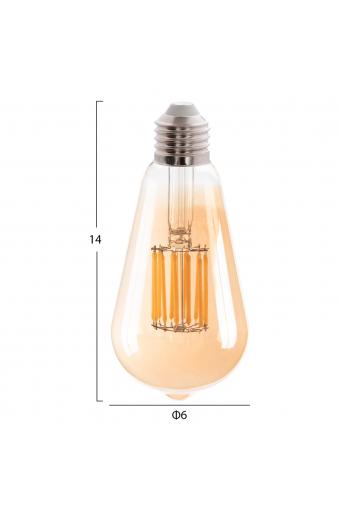ΛΑΜΠΤΗΡΑΣ HM4189.02 LED FILAMENT 12W E27 2700K GOLD