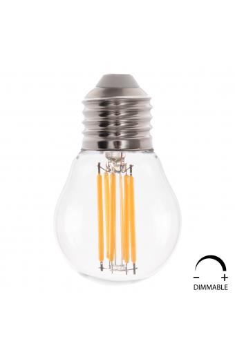 ΛΑΜΠΤΗΡΑΣ HM4046.01 LED FILAMENT 6W E27 3000K ΔΙΑΦΑΝΟ DIMMABLE