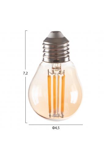 ΛΑΜΠΤΗΡΑΣ HM4046.02 LED FILAMENT 6W E27 3000K GOLD DIMMABLE