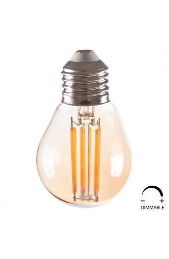 ΛΑΜΠΤΗΡΑΣ HM4046.02 LED FILAMENT 6W E27 3000K GOLD DIMMABLE