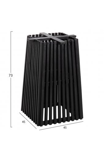 ΒΑΣΗ ΤΡΑΠΕΖΙΟΥ ΕΣΩΤ.ΧΩΡΟΥ ΤΕΤΡΑΓΩΝΗ FRANTZ HM9460.12 ΞΥΛΟ MINDI ΣΕ ΜΑΥΡΟ 60x60x73Y εκ.