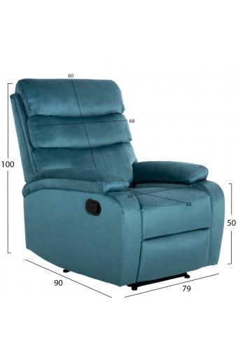 ΠΟΛΥΘΡΟΝΑ RELAX YASUMU HM9783.06 ΠΕΤΡΟΛ ΒΕΛΟΥΔΟ 80x93x100Υεκ.