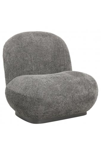 ΠΟΛΥΘΡΟΝΑ BEANY HM9591.01 ΓΚΡΙ ΜΠΟΥΚΛΕ ΥΦΑΣΜΑ 85x82x77Υ εκ.