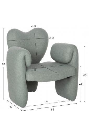 ΠΟΛΥΘΡΟΝΑ HARTT HM9777.07 ΦΥΣΤΙΚΙ TEDDY ΥΦΑΣΜΑ 84x74x87Yεκ.
