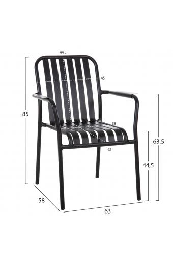 ΠΟΛΥΘΡΟΝΑ ΑΛΟΥΜΙΝΙΟΥ RACHEL HM6088.01 ΜΑΥΡΗ 63x58x85Υεκ.