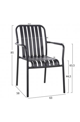 ΠΟΛΥΘΡΟΝΑ ΑΛΟΥΜΙΝΙΟΥ RACHEL HM6088.10 ΑΝΘΡΑΚΙ 63x58x85Υεκ.