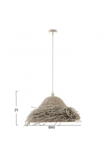 ΦΩΤΙΣΤΙΚΟ ΟΡΟΦΗΣ ΚΡΕΜΑΣΤΟ HM4349 SEAGRASS ΣΕ WHITEWASH ΧΡΩΜΑ Φ50x25-135Υεκ.