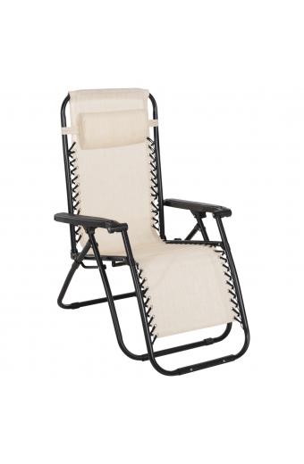ΠΟΛΥΘΡΟΝΑ RELAX COMPANION HM5095.12 ΜΠΕΖ TEXTILENE-ΜΑΥΡΟ ΜΕΤΑΛΛΟ 67x145x110Υεκ.