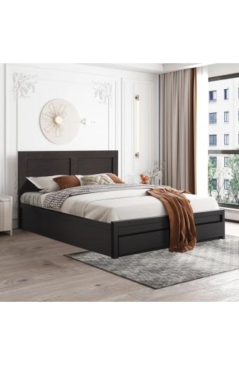 ΚΡΕΒΑΤΙ ΜΕΛΑΜΙΝΗΣ CAPRI HM312.11 ΜΕ 2 ΣΥΡΤΑΡΙΑ ΒΕΓΓΕ ΓΙΑ ΣΤΡΩΜΑ 150x200εκ.