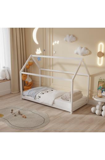 ΚΡΕΒΑΤΙ ΠΑΙΔΙΚΟ PEPE HM678.03 τ.MONTESSORI ΞΥΛΟ ΠΕΥΚΟ ΛΕΥΚΟ- 140x70εκ
