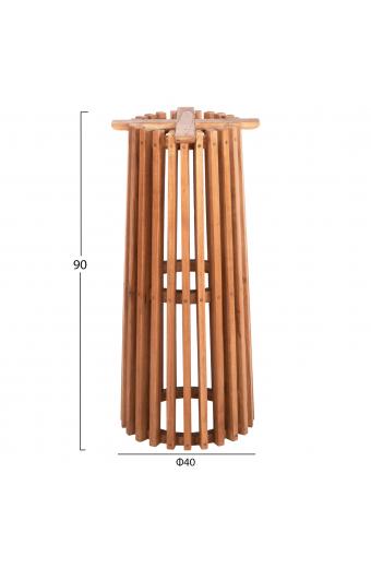ΒΑΣΗ BAR STAND ΕΣΩΤ.ΧΩΡΟΥ ΜΕΣ.ΥΨΟΥΣ ΣΤΡΟΓΓΥΛΗ FRANTZ HM9857.11 MINDI ΞΥΛΟ ΣΕ ΦΥΣΙΚΟ Φ40x90Υεκ.