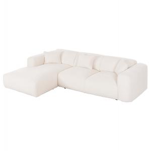 ΚΑΝΑΠΕΣ ΓΩΝΙΑ (ΑΡΙΣΤΕΡΗ) BRICKEN HM3275.02L ΕΚΡΟΥ ΥΦΑΣΜΑ 110-282x98-160x72Υεκ.