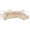 ΚΑΝΑΠΕΣ ΓΩΝΙΑ (ΔΕΞΙΑ) COVEN HM3266.01R ΕΚΡΟΥ ΥΦΑΣΜΑ 298x102-208x85Υεκ.