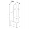 ΒΙΒΛΙΟΘΗΚΗ TRIVIO HM18195.03 ΜΕΛΑΜΙΝΗ ΣΕ ΛΕΥΚΟ-ATLANTIS GREEN 50x25x127Υεκ.