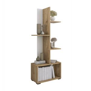 ΒΙΒΛΙΟΘΗΚΗ TRIVIO HM18195.03 ΜΕΛΑΜΙΝΗ ΣΕ ΛΕΥΚΟ-ATLANTIS GREEN 50x25x127Υεκ.